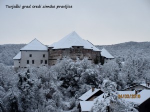 Turjaški grad sredi zimske pravljice