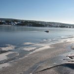 poplavljeno Palško jezero pozimi